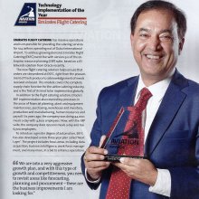 Happy receiving Aviation Award