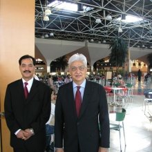 With the legend Azeem Premji